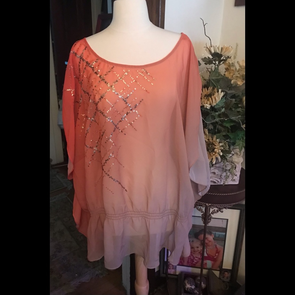 Final markdown!! NWOT Lane Bryant Orange/Peach Top